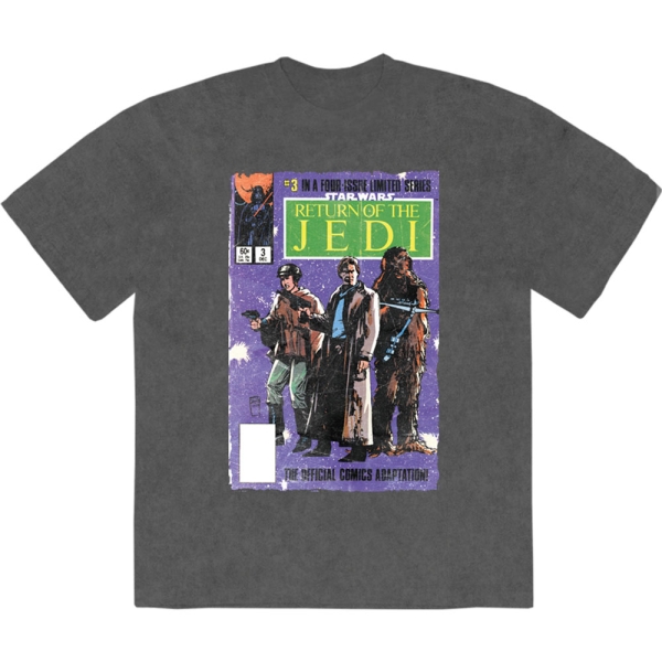 Star Wars - Return Of The Jedi Comic Stone Wash Uni Char T-Shirt i gruppen MERCHANDISE / T-shirt / Nyheter / Film-Musikkkal hos Bengans Skivbutik AB (5674592r)