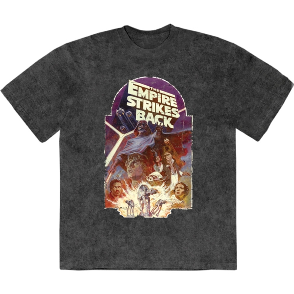 Star Wars - Tesb Explosion Stone Wash Uni Bl T-Shirt i gruppen MERCHANDISE / T-shirt / Nyheter / Film-Musikkkal hos Bengans Skivbutik AB (5674598r)
