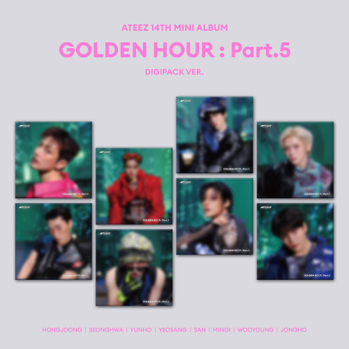 Ateez - Golden Hour : Part 5 (Digipack Ver.) (Random Ver.) i gruppen CD / Kommende / K-Pop hos Bengans Skivbutik AB (5675060)