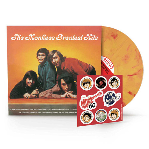 Monkees - Greatest Hits (Yellow Flame W/ Sticker Pack) i gruppen VINYL / Kommende / Pop-Rock hos Bengans Skivbutik AB (5675093)