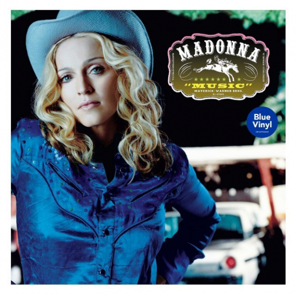 Madonna - Music (Blue Vinyl) i gruppen VINYL / Kommende / Pop-Rock hos Bengans Skivbutik AB (5675168)