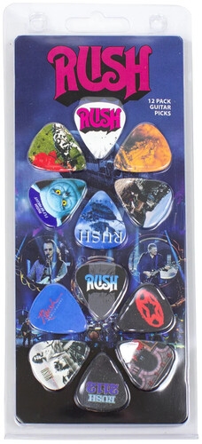 Rush - Guitar Picks (12 Pack) i gruppen MERCHANDISE / Merch / Metal hos Bengans Skivbutik AB (5675513)