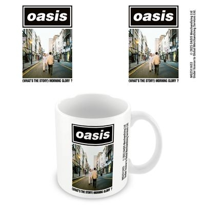 Oasis - What's The Story Morning Glory White Pod Mug i gruppen MERCHANDISE / Kopp / Pop-Rock hos Bengans Skivbutik AB (5675687)