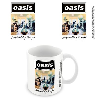 Oasis - Definitely Maybe White Pod Mug i gruppen MERCHANDISE / Kopp / Pop-Rock hos Bengans Skivbutik AB (5675688)