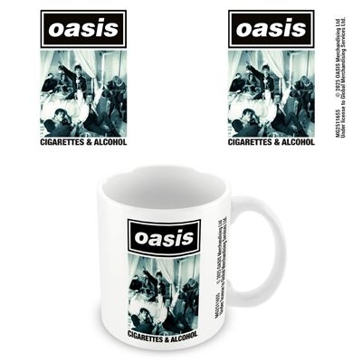 Oasis - Cigarettes And Alcohol White Pod Mug i gruppen MERCHANDISE / Kopp / Pop-Rock hos Bengans Skivbutik AB (5675689)