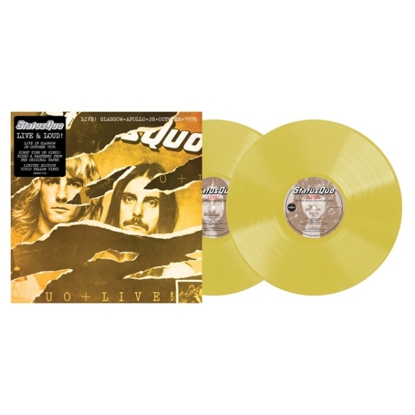 Status Quo - Live In Glasgow 28Th October 1976 (Color 2LP) i gruppen VINYL / Kommende / Pop-Rock hos Bengans Skivbutik AB (5676376)
