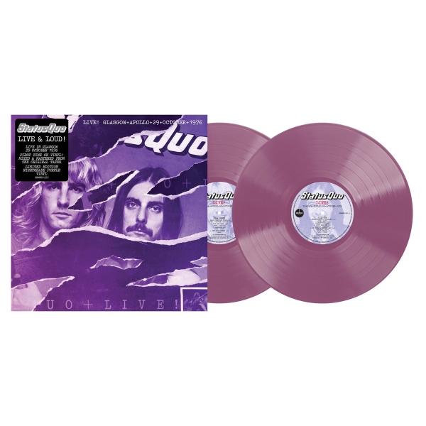Status Quo - Live In Glasgow 29Th October 1976 (Color 2LP) i gruppen VINYL / Kommende / Pop-Rock hos Bengans Skivbutik AB (5676377)