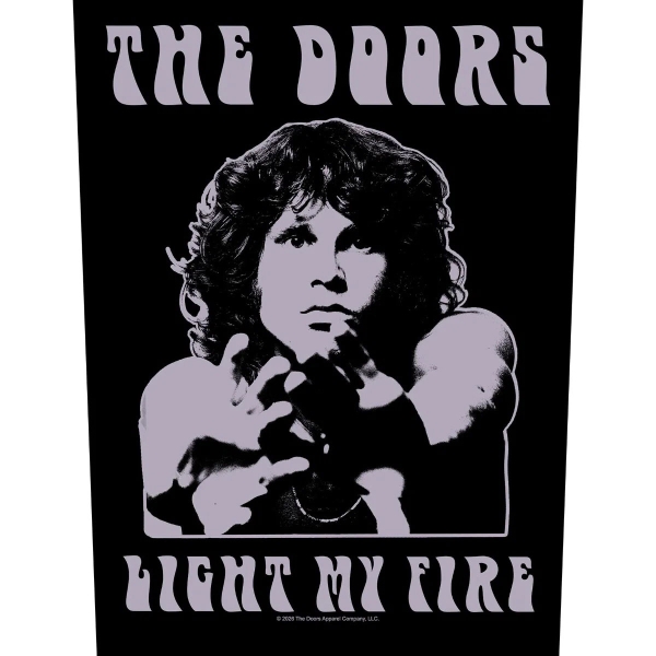 The Doors - Back Patch: Light My Fire i gruppen MERCHANDISE / Tøypatch / / hos Bengans Skivbutik AB (5676450)