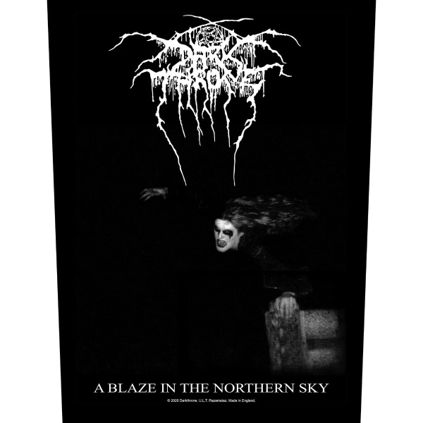 Darkthrone - Back Patch: A Blaze In The Northern Sky i gruppen MERCHANDISE / Tøypatch / / hos Bengans Skivbutik AB (5676455)