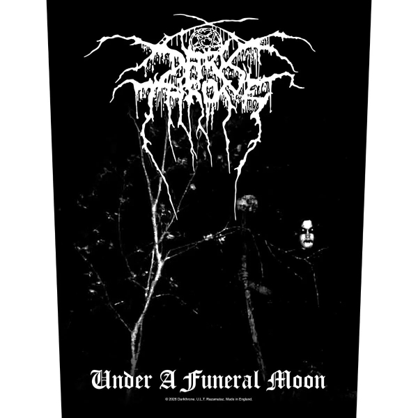 Darkthrone - Back Patch: Under A Funeral Moon i gruppen MERCHANDISE / Tøypatch / / hos Bengans Skivbutik AB (5676456)