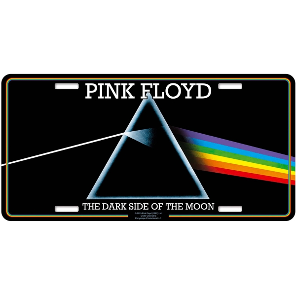 Pink Floyd - Number Plate: Dark Side Of The Moon i gruppen MERCHANDISE / Merch / Nyheter / Pop-Rock hos Bengans Skivbutik AB (5676494)