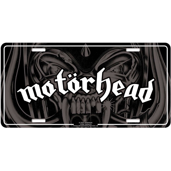 Motorhead - Number Plate: Logo i gruppen MERCHANDISE / Merch / Nyheter / Metal hos Bengans Skivbutik AB (5676496)
