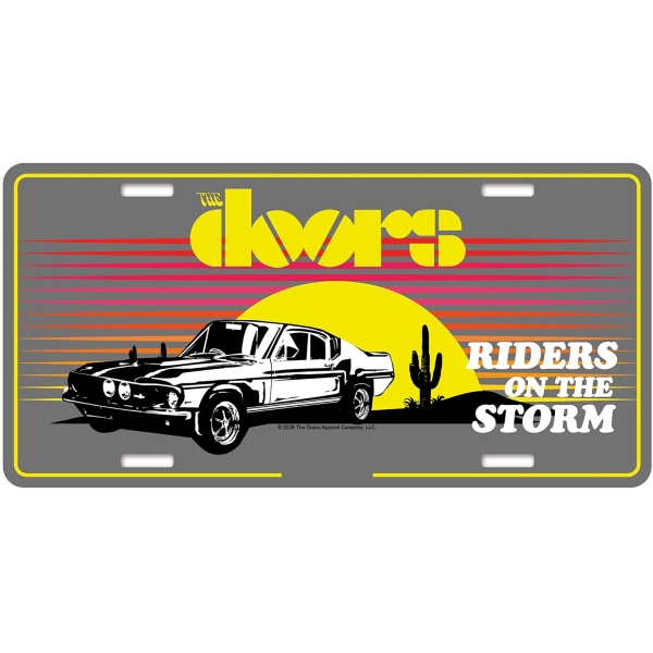 The Doors - Number Plate: Riders On The Storm i gruppen MERCHANDISE / Merch / Kommende / Pop-Rock hos Bengans Skivbutik AB (5676497)