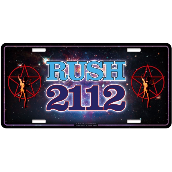 Rush - Number Plate: 2112 i gruppen MERCHANDISE / Merch / Nyheter / Metal hos Bengans Skivbutik AB (5676507)