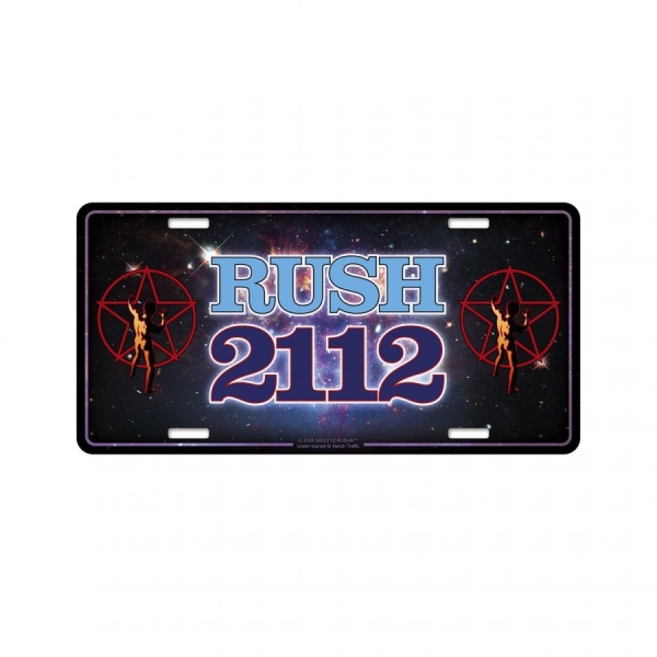Rush - Number Plate Rush 2112 i gruppen MERCHANDISE / Merch / Kommende / Metal hos Bengans Skivbutik AB (5676507)
