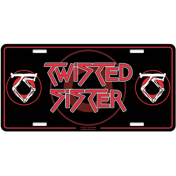 Twisted Sister - Number Plate: Logo i gruppen MERCHANDISE / Merch / Nyheter / Metal hos Bengans Skivbutik AB (5676508)