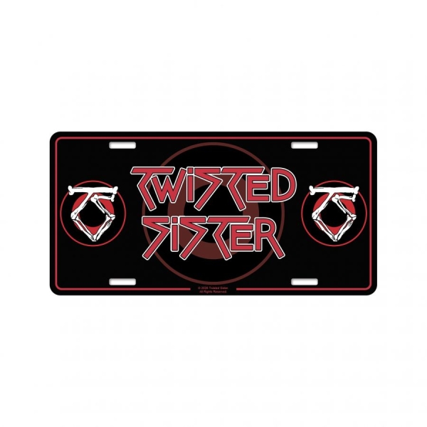 Twisted Sister - Number Plate Logo i gruppen MERCHANDISE / Merch / Kommende / Metal hos Bengans Skivbutik AB (5676508)