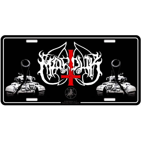 Marduk - Number Plate: Panzer Division i gruppen MERCHANDISE / Merch / Nyheter / Metal hos Bengans Skivbutik AB (5676512)