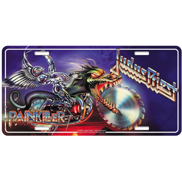 Judas Priest - Number Plate: Painkiller i gruppen MERCHANDISE / Merch / Nyheter / Metal hos Bengans Skivbutik AB (5676514)