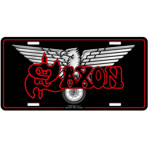 Saxon - Number Plate: Wheels Of Steel i gruppen MERCHANDISE / Merch / Nyheter / Metal hos Bengans Skivbutik AB (5676519)