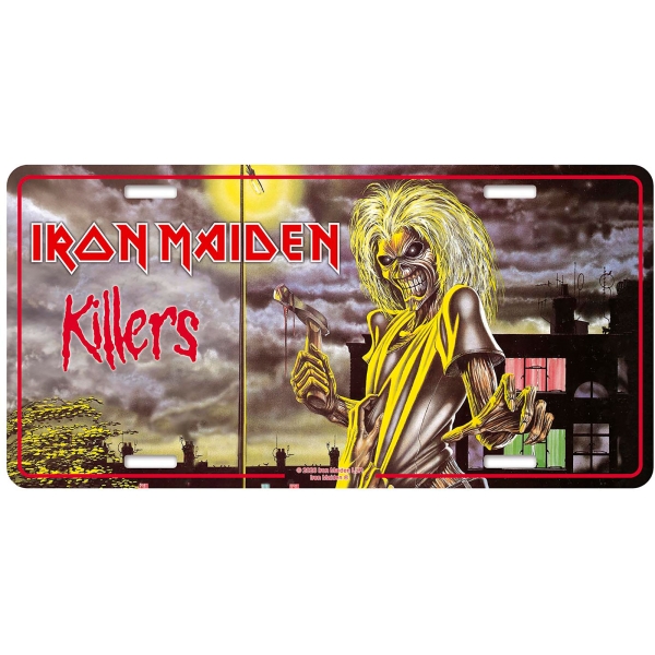 Iron Maiden - Number Plate: Killers i gruppen MERCHANDISE / Merch / Nyheter / Metal hos Bengans Skivbutik AB (5676522)