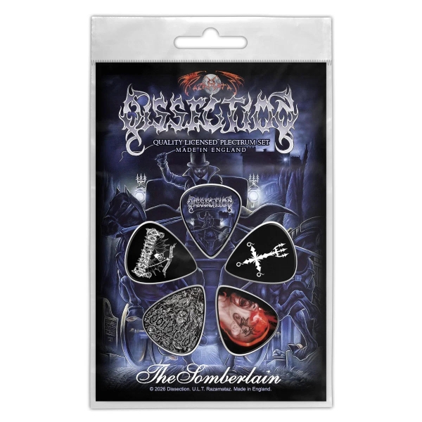 Dissection - Plectrum Pack: The Somberlain i gruppen MERCHANDISE / Merch / Nyheter / Metal hos Bengans Skivbutik AB (5676538)
