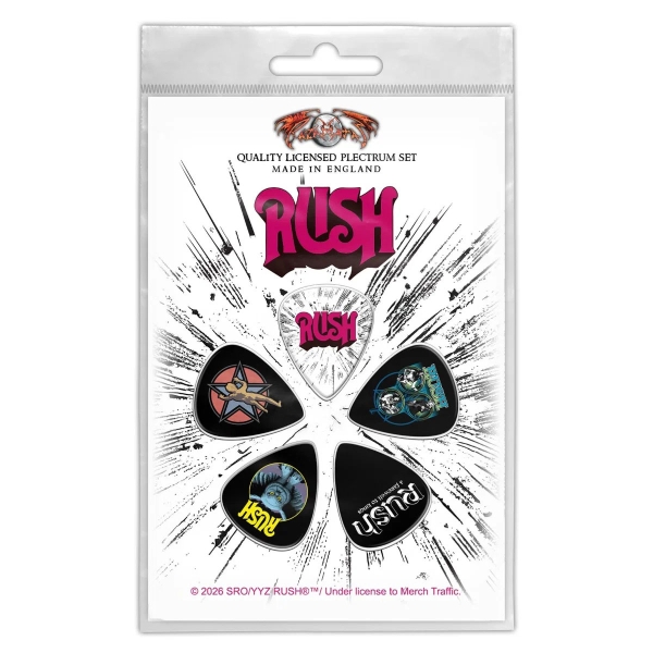 Rush - Plectrum Pack: Rush i gruppen MERCHANDISE / Merch / Nyheter / Metal hos Bengans Skivbutik AB (5676539)