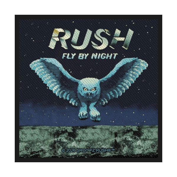 Rush - Standard Woven Patch: Fly By Night i gruppen MERCHANDISE / Tøypatch / / hos Bengans Skivbutik AB (5676541)