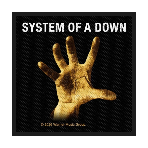 System Of A Down - Woven Patch: Hand i gruppen MERCHANDISE / Tøypatch / / hos Bengans Skivbutik AB (5676542)