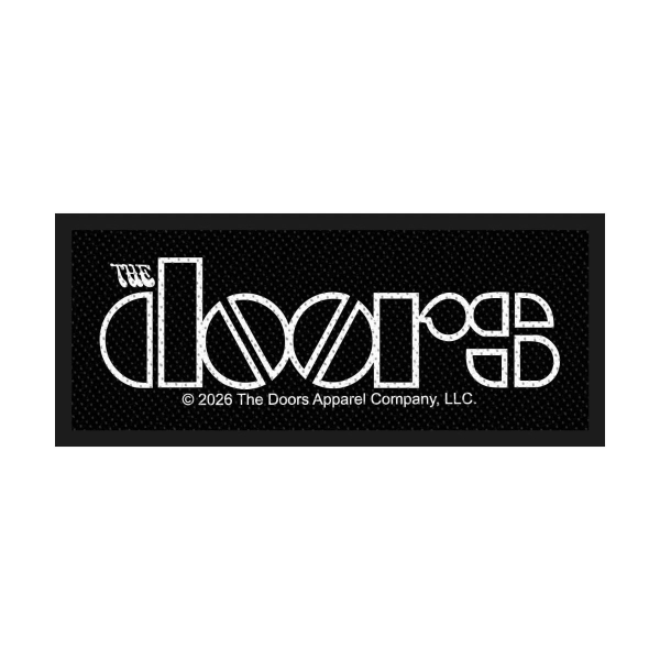 The Doors - Standard Woven Patch: Logo i gruppen MERCHANDISE / Tøypatch / / hos Bengans Skivbutik AB (5676543)