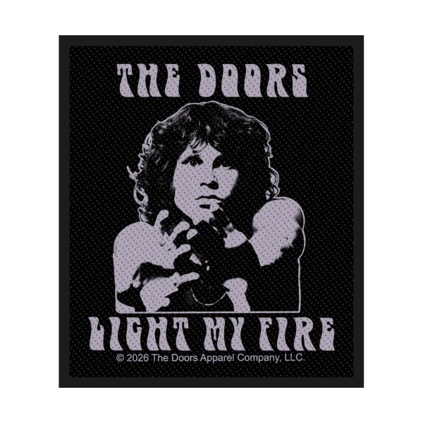 The Doors - Standard Woven Patch: Light My Fire i gruppen MERCHANDISE / Tøypatch / / hos Bengans Skivbutik AB (5676545)