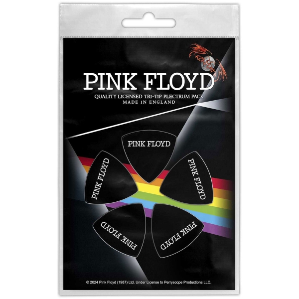 Pink Floyd - Tri-Tip Plectrum Pack: Logo i gruppen MERCHANDISE / Merch / Nyheter / Pop-Rock hos Bengans Skivbutik AB (5676557)