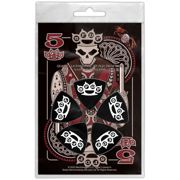 Five Finger Death Punch - Tri-Tip Plectrum Pack: Knuckle Crown i gruppen MERCHANDISE / Merch / Nyheter / Metal hos Bengans Skivbutik AB (5676569)