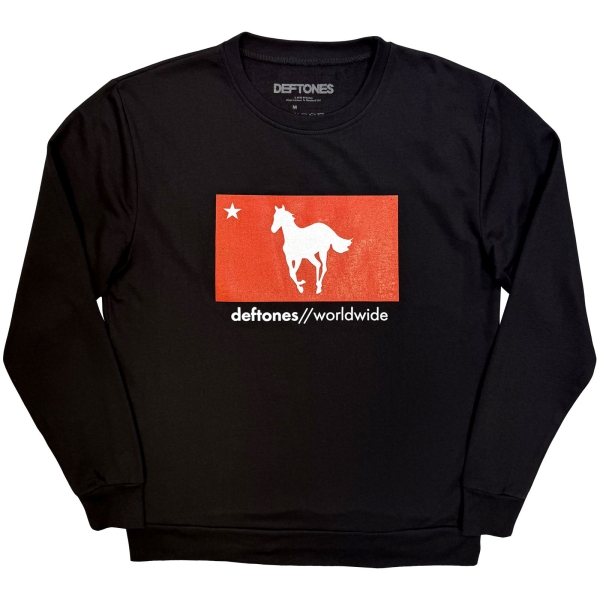 Deftones - Unisex Sweatshirt: Star & Pony (Black) i gruppen MERCHANDISE / Sweatshirt /  /  hos Bengans Skivbutik AB (5676574r)