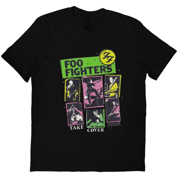 Foo Fighters - Unisex T-Shirt: Take Cover Tour (Black) i gruppen MERCHANDISE / T-shirt / Nyheter / Pop-Rock hos Bengans Skivbutik AB (5676575r)