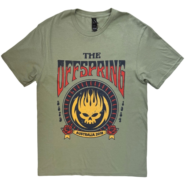 The Offspring - Unisex T-Shirt: Australia 2018 (Green) i gruppen MERCHANDISE / T-shirt / Nyheter / Punk hos Bengans Skivbutik AB (5676579r)