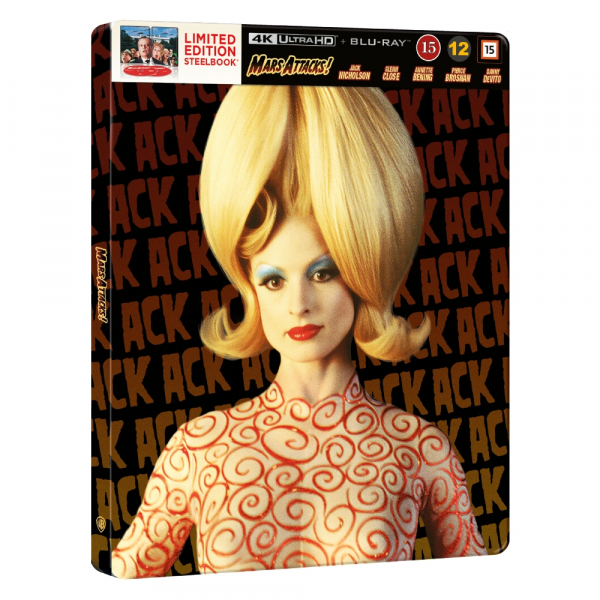 Movie - Mars Attacks! (Ltd Steelbook 2-Disc / 4K Uhd + Blu-Ray) i gruppen FILM / Film UHD-4K / / hos Bengans Skivbutik AB (5677042)