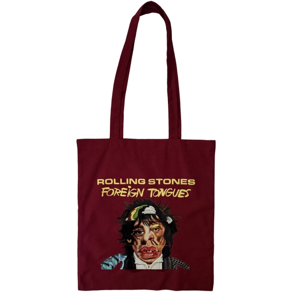 The Rolling Stones - Foreign Tongues (Red) Cotton Tote Bag i gruppen MERCHANDISE / Merch / Kommende / Pop-Rock hos Bengans Skivbutik AB (5677240)