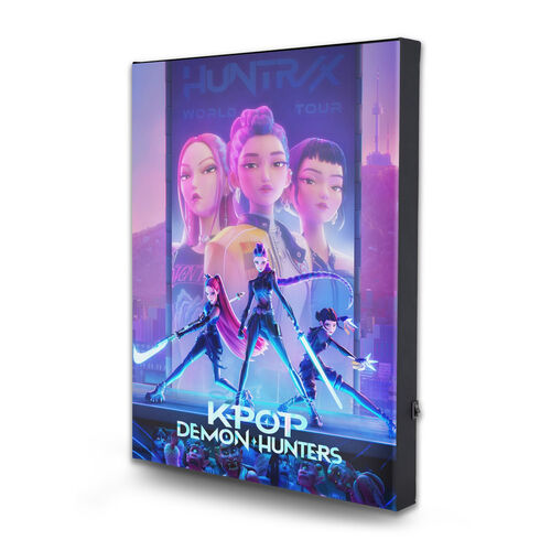 K-Pop Demon Hunters - Huntrix Light Up Canvas i gruppen MERCHANDISE / Poster / / hos Bengans Skivbutik AB (5677822)