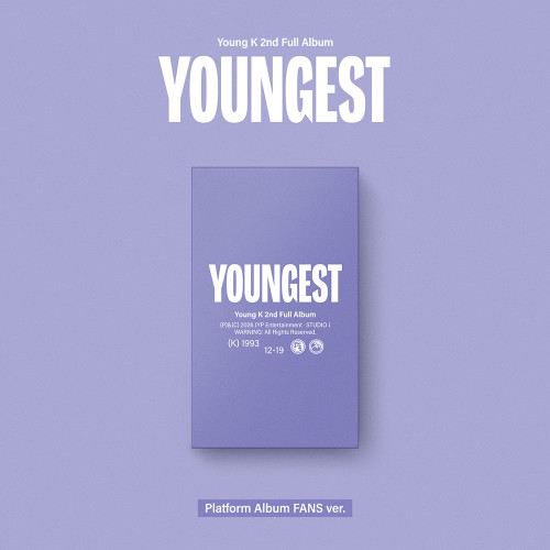 Young K (Day6) - Youngest (Platform Album Fans Ver.) i gruppen MERCHANDISE / Merch+Code / Kommende / K-Pop hos Bengans Skivbutik AB (5678545)