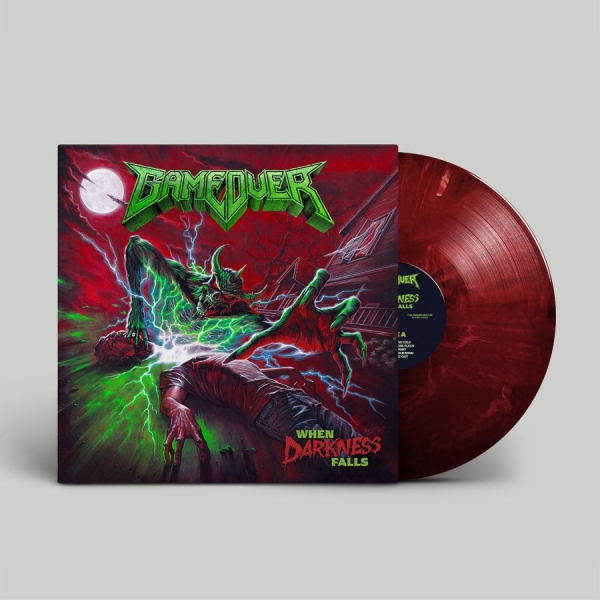 Game Over - When Darkness Falls (Red Marbled Vi i gruppen VINYL / Kommende / Metal hos Bengans Skivbutik AB (5680285)