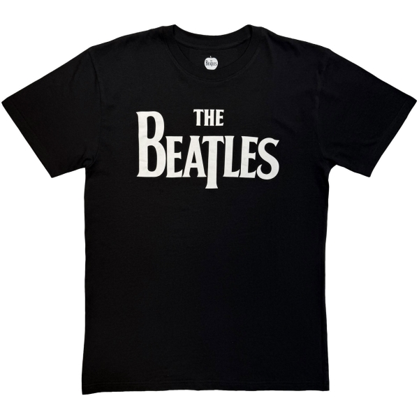 The Beatles - Drop T Logo Mono Uni Bl T-Shirt i gruppen MERCHANDISE / T-shirt / Kommende / Pop-Rock hos Bengans Skivbutik AB (5680726r)