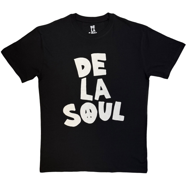 De La Soul - Logo Mono Uni Bl T-Shirt i gruppen MERCHANDISE / T-shirt / Kommende /  hos Bengans Skivbutik AB (5680736r)