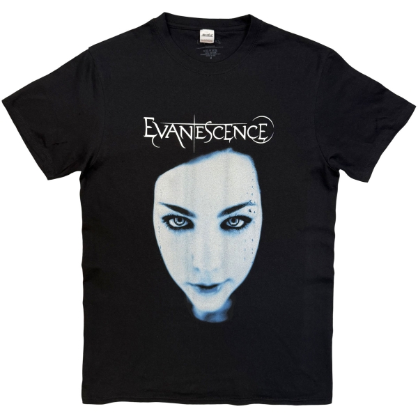 Evanescence - Fallen Face Uni Bl T-Shirt i gruppen MERCHANDISE / T-shirt / Kommende / Metal hos Bengans Skivbutik AB (5680741r)