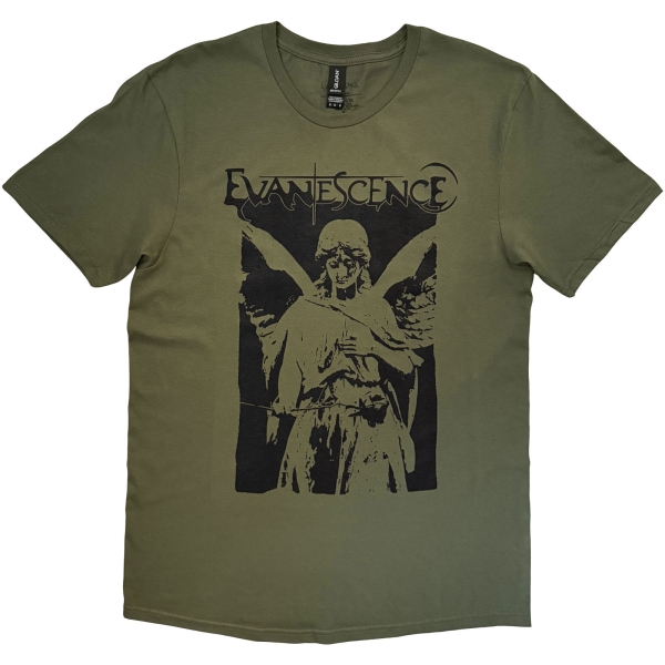 Evanescence - Angel Uni Green T-Shirt i gruppen MERCHANDISE / T-shirt / Kommende / Metal hos Bengans Skivbutik AB (5680742r)