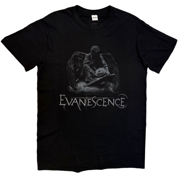 Evanescence - Angel Statue Uni Bl T-Shirt i gruppen MERCHANDISE / T-shirt / Kommende / Metal hos Bengans Skivbutik AB (5680743r)
