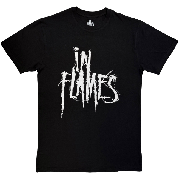 In Flames - Logo Mono Uni Bl T-Shirt i gruppen MERCHANDISE / T-shirt / Kommende / Metal hos Bengans Skivbutik AB (5680755r)