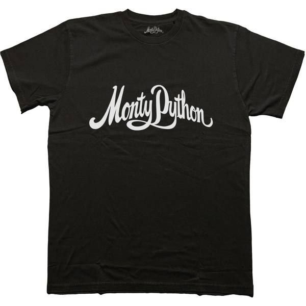 Monty Python - Logo Mono Uni Bl T-Shirt i gruppen MERCHANDISE / T-shirt / Kommende / Film-Musikkkal hos Bengans Skivbutik AB (5680763r)