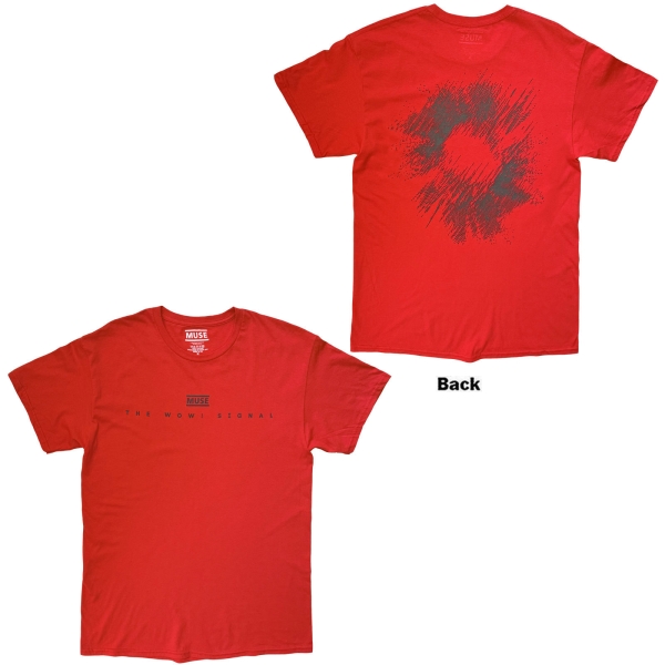 Muse - The Wow Signal Uni Red T-Shirt i gruppen MERCHANDISE / T-shirt / Kommende / Pop-Rock hos Bengans Skivbutik AB (5680766r)