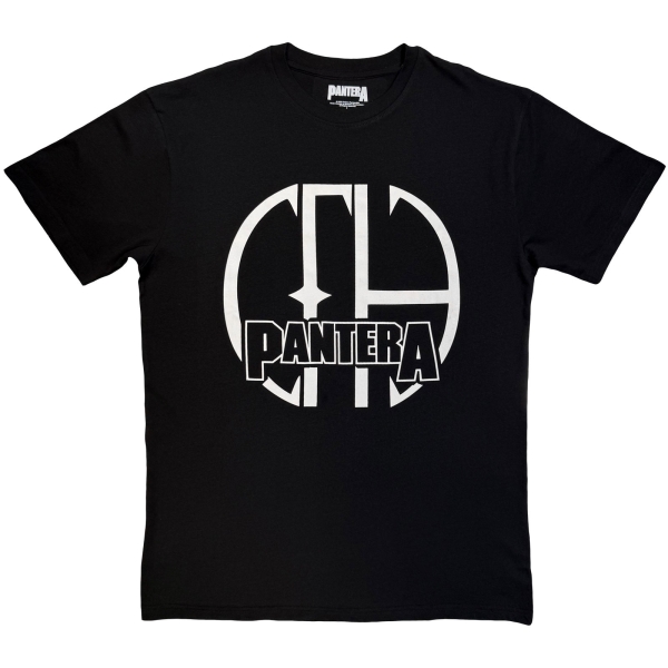 Pantera - Cfh Logo Mono Uni Bl T-Shirt i gruppen MERCHANDISE / T-shirt / Kommende / Metal hos Bengans Skivbutik AB (5680773r)